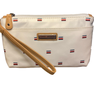 Tommy Hilfiger single zipper pocket wristlet/clutch
